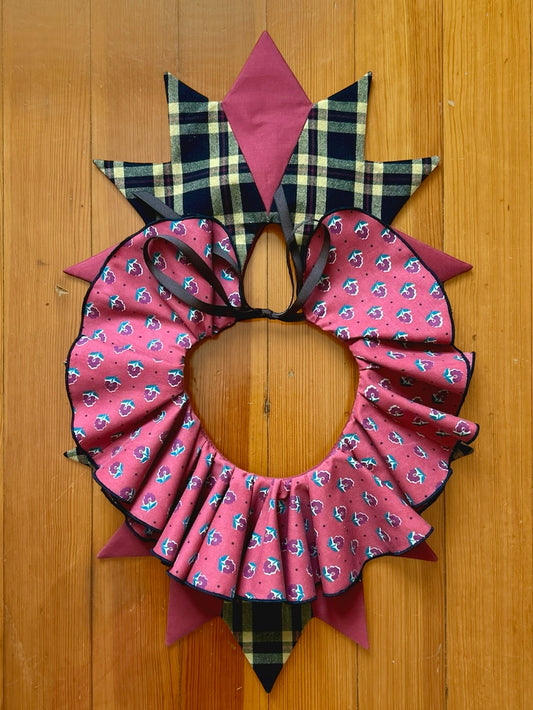 Red Plaid Collar