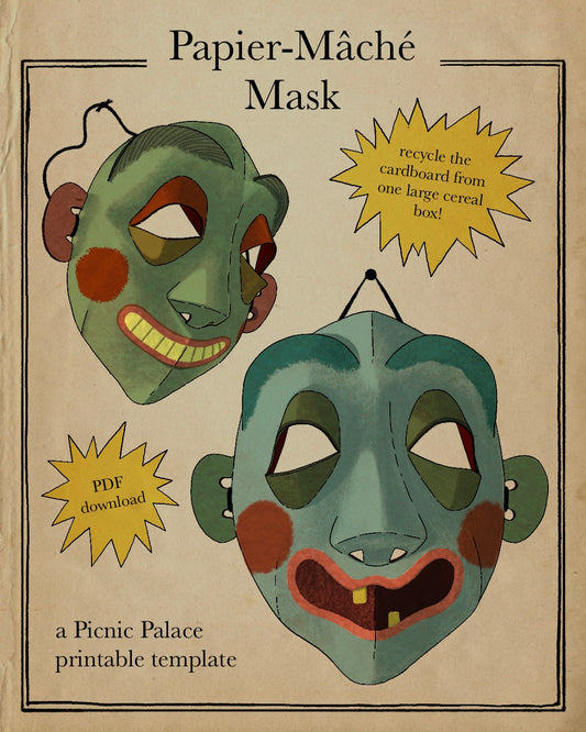 The Papier-Maché Mask Template