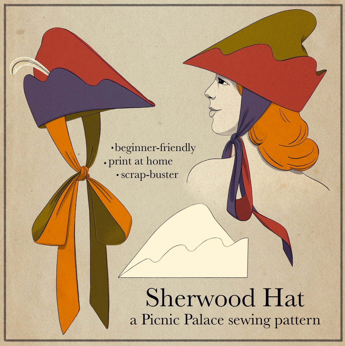 The Sherwood Hat Sewing Pattern