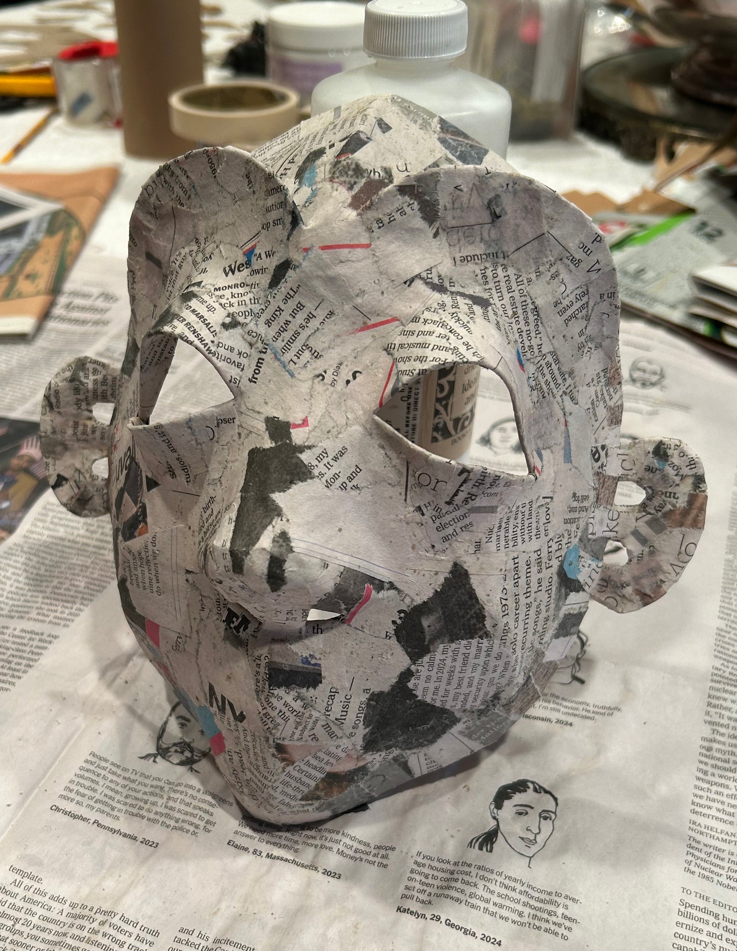 The Papier-Maché Mask Template